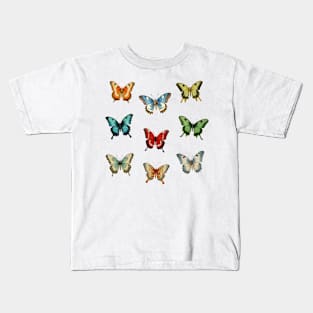 Colorful Butterflies, Cute Butterfly for Nature Lover Kids T-Shirt